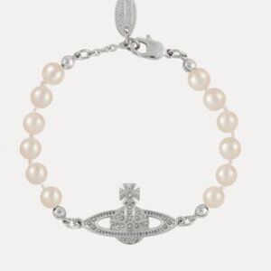 Vivienne Westwood Mini Bas Relief Pearl Bracelet